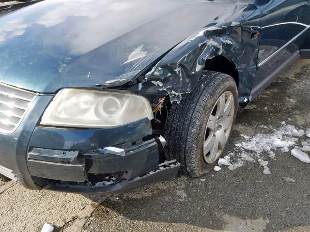 WVWRH63B01E158424 - 2001 VOLKSWAGEN PASSAT GLX 绿色 照片 9