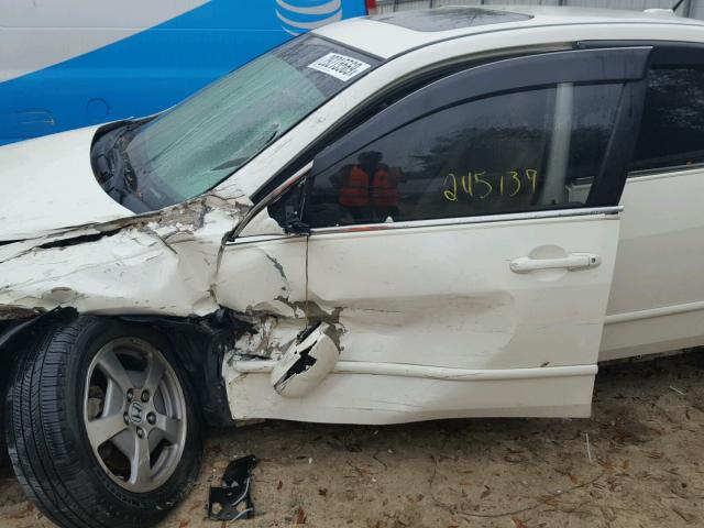 JHMCN36487C000541 - 2007 HONDA ACCORD HYB WHITE photo 9