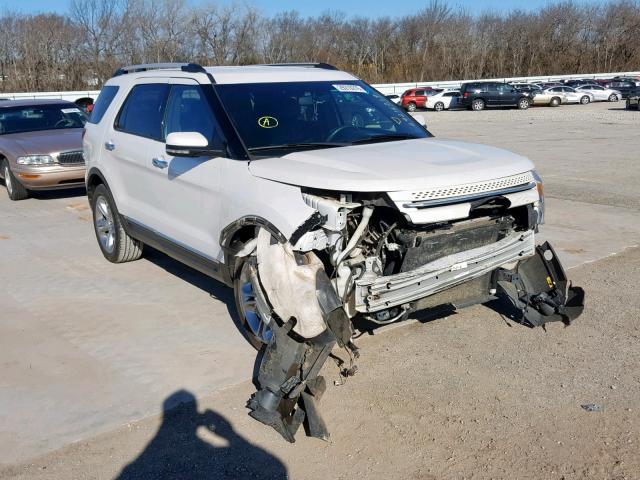 1FM5K7F82EGB64138 - 2014 FORD EXPLORER L WHITE photo 1