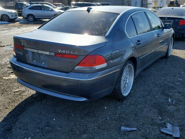 WBAGN63432DR06315 - 2002 BMW 745 LI GRAY photo 4