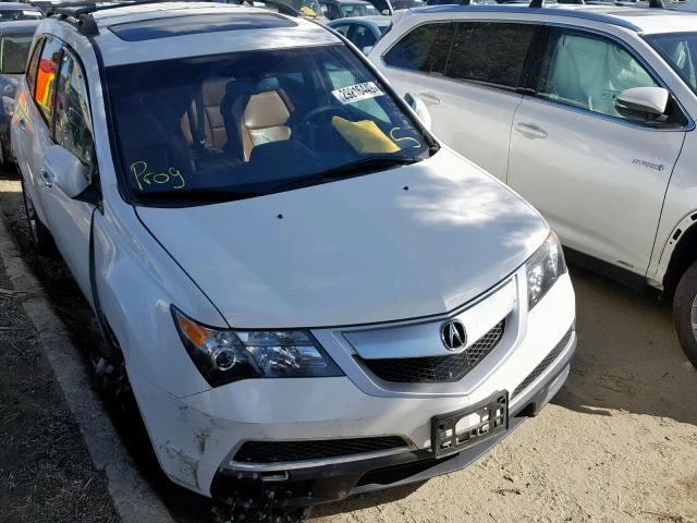 2HNYD2H60DH516138 - 2013 ACURA MDX ADVANC WHITE photo 1