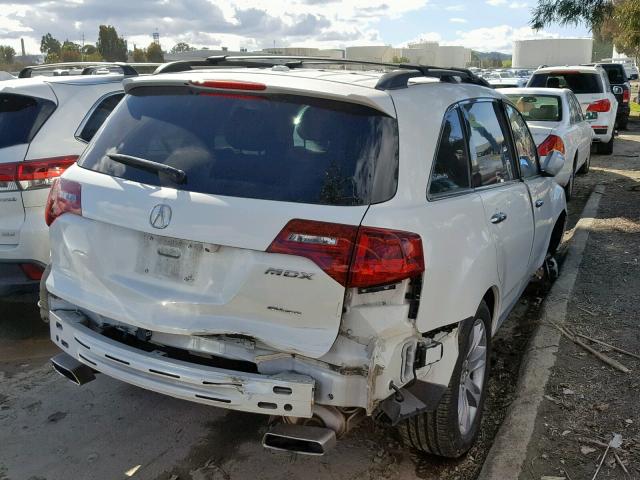 2HNYD2H60DH516138 - 2013 ACURA MDX ADVANC WHITE photo 4