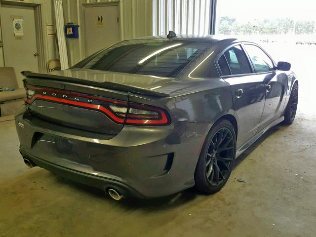 2C3CDXL97FH773559 - 2015 DODGE CHARGER SR GRAY photo 4