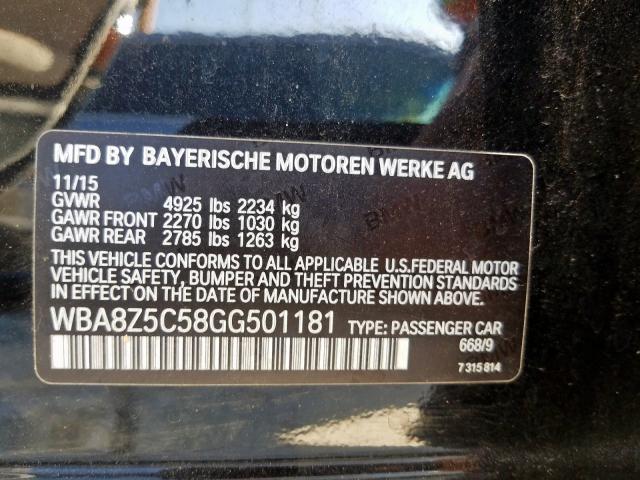 WBA8Z5C58GG501181 - 2016 BMW 328 XIGT SULEV  photo 10