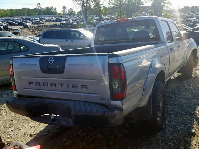 1N6ED29X54C426158 - 2004 NISSAN FRONTIER C SILVER photo 4