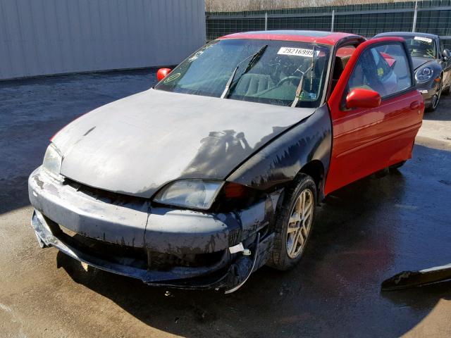 1G1JH12F837287175 - 2003 CHEVROLET CAVALIER L RED photo 2