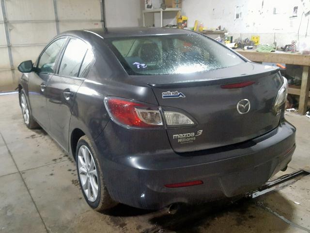 JM1BL1U59B1388001 - 2011 MAZDA 3 S GRAY photo 3