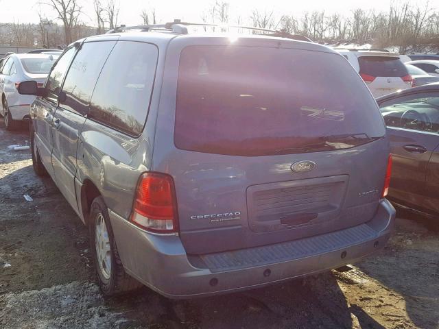 2FMZA58254BA65532 - 2004 FORD FREESTAR L BLUE photo 3