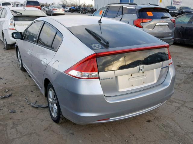 JHMZE2H78AS002167 - 2010 HONDA INSIGHT EX SILVER photo 3