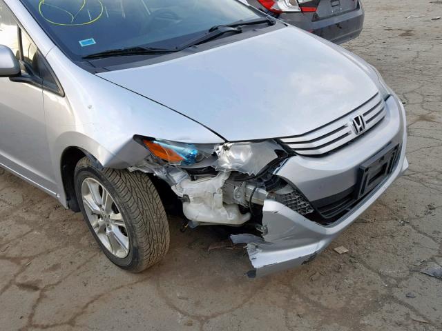 JHMZE2H78AS002167 - 2010 HONDA INSIGHT EX SILVER photo 9