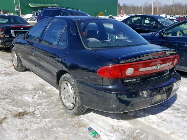 1G1JF52F237209956 - 2003 CHEVROLET CAVALIER L BLACK photo 3