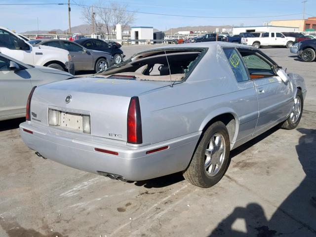 1G6ET1294YU190424 - 2000 CADILLAC ELDORADO T SILVER photo 4