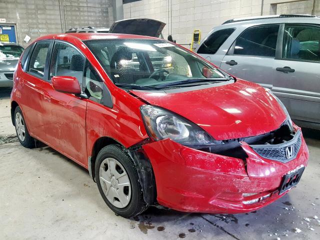 JHMGE8H35DC044642 - 2013 HONDA FIT RED photo 1