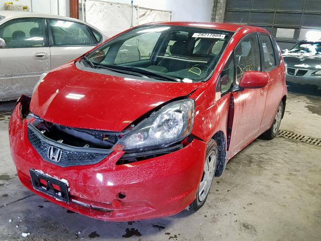 JHMGE8H35DC044642 - 2013 HONDA FIT RED photo 2