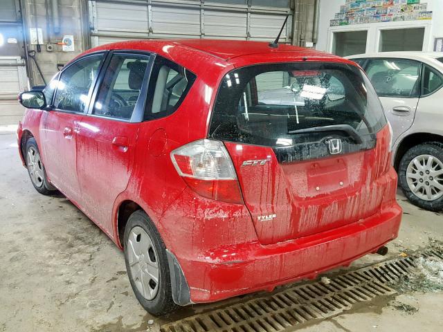 JHMGE8H35DC044642 - 2013 HONDA FIT RED photo 3