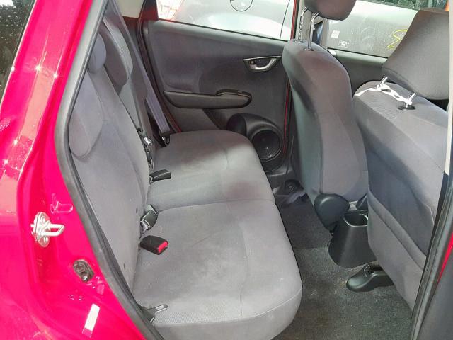 JHMGE8H35DC044642 - 2013 HONDA FIT RED photo 6