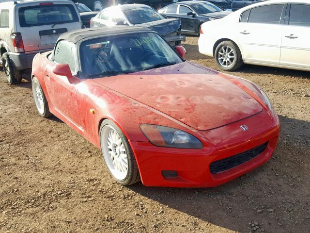 JHMAP11461T000428 - 2001 HONDA S2000 RED photo 1