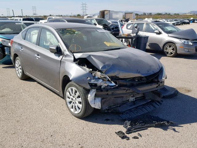 3N1AB7AP1HY402410 - 2017 NISSAN SENTRA S SILVER photo 1