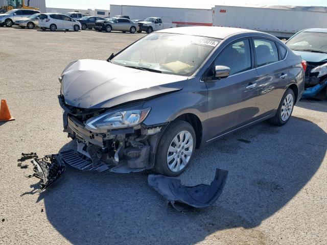 3N1AB7AP1HY402410 - 2017 NISSAN SENTRA S SILVER photo 2