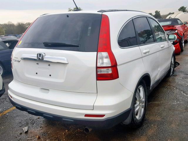 5J6RE3H79BL038074 - 2011 HONDA CR-V EXL WHITE photo 4