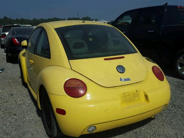 3VWCA21C5YM414850 - 2000 VOLKSWAGEN NEW BEETLE ყვითელი ფოტო 3