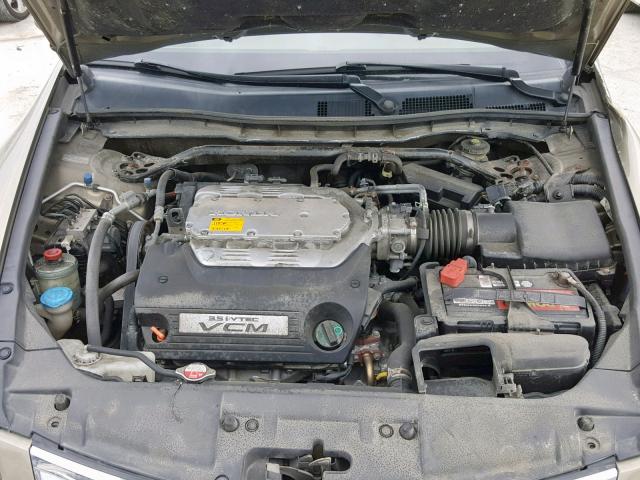 1HGCP36818A006064 - 2008 HONDA ACCORD EXL GOLD photo 7