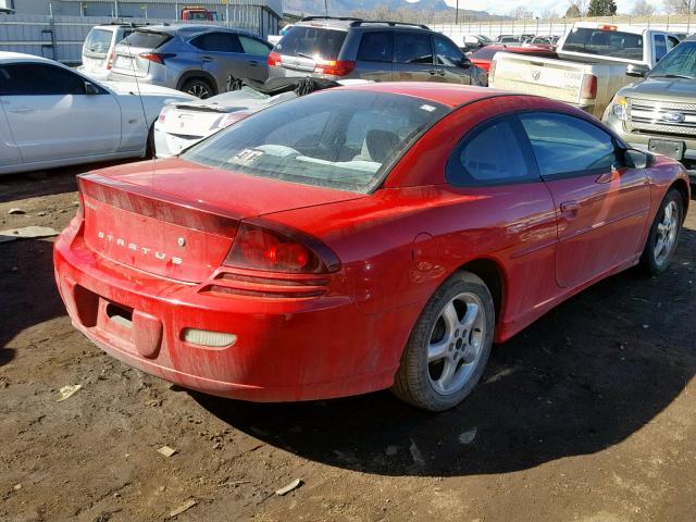 4B3AG52H02E147585 - 2002 DODGE STRATUS R/ RED photo 4