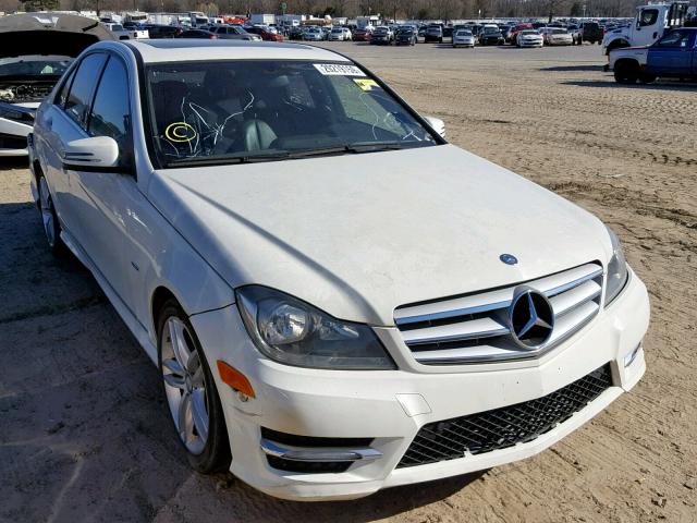 WDDGF4HB2CR211099 - 2012 MERCEDES-BENZ C 250 WHITE photo 1