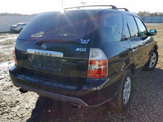 2HNYD18716H523296 - 2006 ACURA MDX TOURIN BLACK photo 4