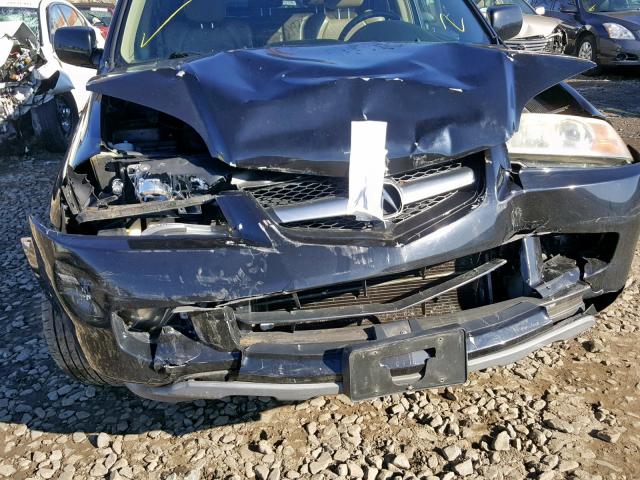 2HNYD18716H523296 - 2006 ACURA MDX TOURIN BLACK photo 9