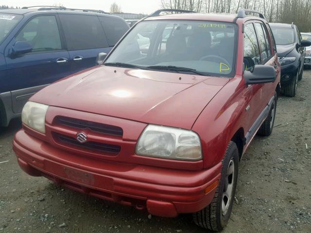 2S3TE52V8X6107708 - 1999 SUZUKI VITARA JS RED photo 2