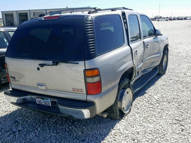 1GKEC13ZX4R168263 - 2004 GMC YUKON SILVER photo 4