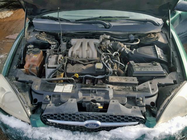 1FAFP55U3YG145704 - 2000 FORD TAURUS SES GREEN photo 7