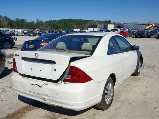 1HGEM21283L015761 - 2003 HONDA CIVIC DX WHITE photo 4