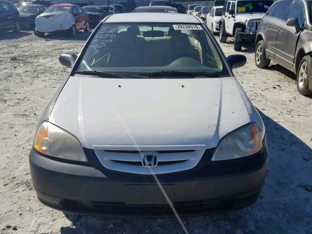 1HGEM21283L015761 - 2003 HONDA CIVIC DX WHITE photo 9