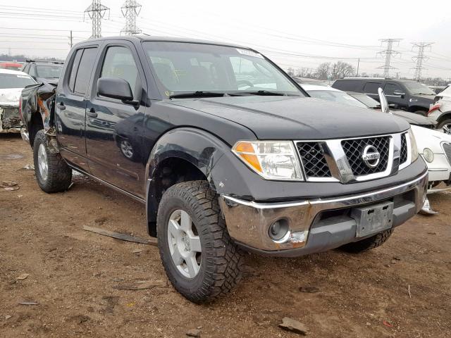 1N6AD07W05C407371 - 2005 NISSAN FRONTIER C BLACK photo 1