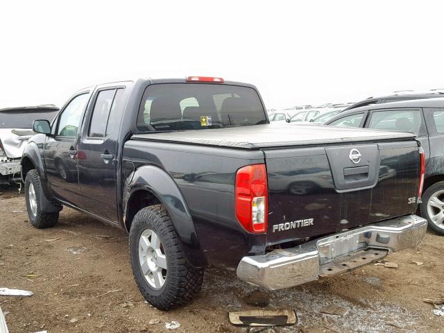 1N6AD07W05C407371 - 2005 NISSAN FRONTIER C BLACK photo 3