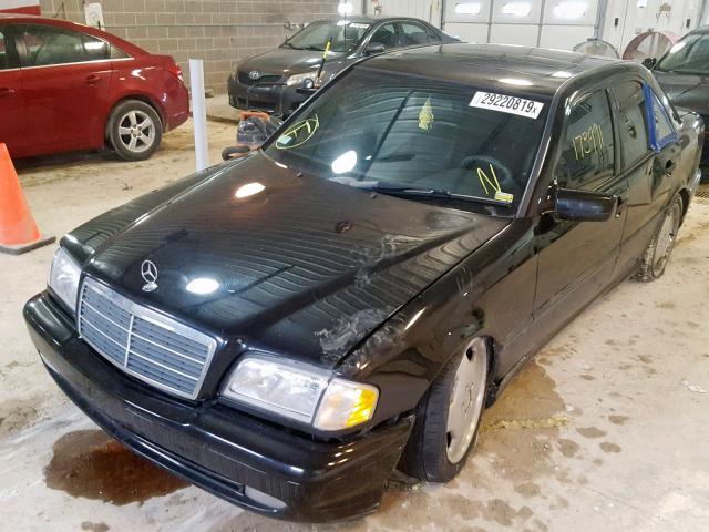 WDBHA33E5XF780821 - 1999 MERCEDES-BENZ C 43 BLACK photo 2