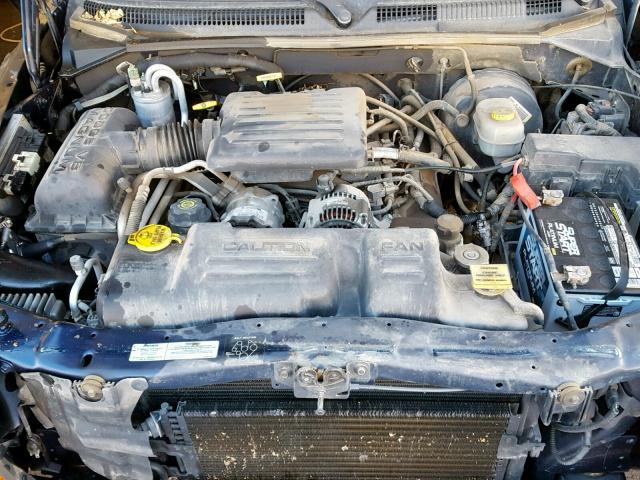 1B7GG2AN91S104539 - 2001 DODGE DAKOTA QUA BLUE photo 7