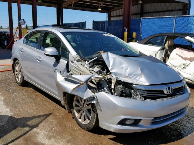 2HGFB2F95CH506656 - 2012 HONDA CIVIC EXL SILVER photo 1