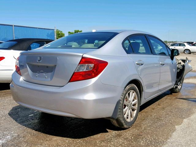 2HGFB2F95CH506656 - 2012 HONDA CIVIC EXL SILVER photo 4