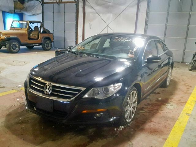 WVWEU7ANXAE551621 - 2010 VOLKSWAGEN CC VR6 BLACK photo 2