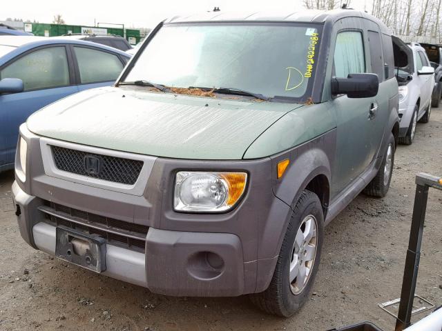 5J6YH28625L023456 - 2005 HONDA ELEMENT EX GREEN photo 2