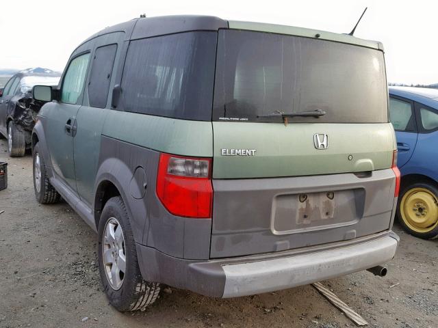 5J6YH28625L023456 - 2005 HONDA ELEMENT EX GREEN photo 3