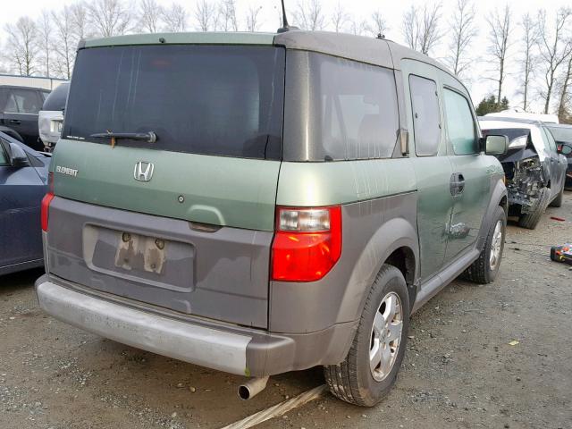 5J6YH28625L023456 - 2005 HONDA ELEMENT EX GREEN photo 4