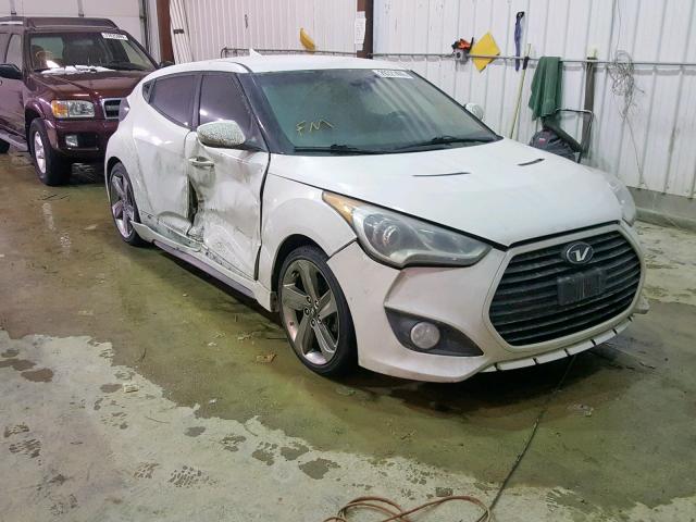 KMHTC6AE5FU223133 - 2015 HYUNDAI VELOSTER T WHITE photo 1