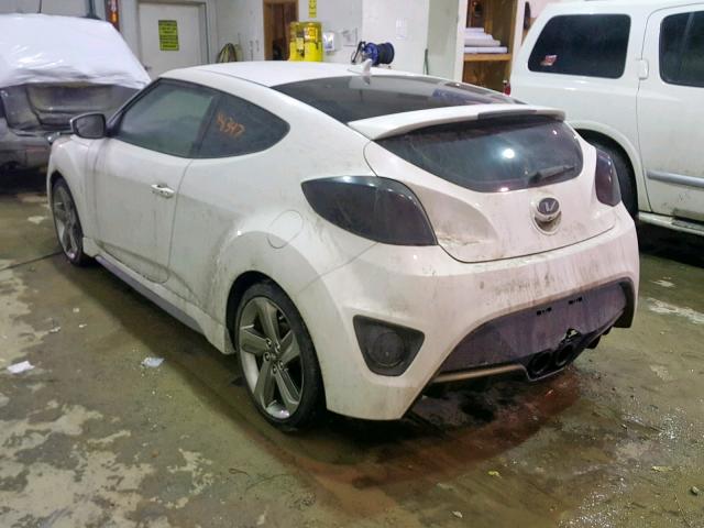 KMHTC6AE5FU223133 - 2015 HYUNDAI VELOSTER T WHITE photo 3