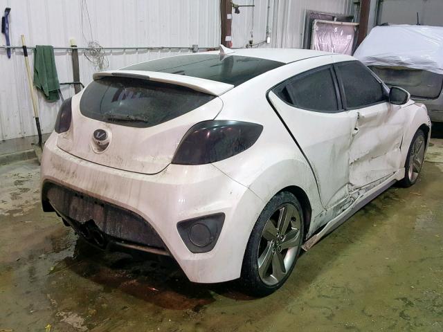 KMHTC6AE5FU223133 - 2015 HYUNDAI VELOSTER T WHITE photo 4