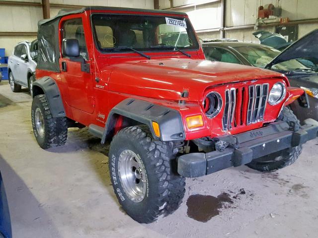 1J4FA49S56P746425 - 2006 JEEP WRANGLER / RED photo 1