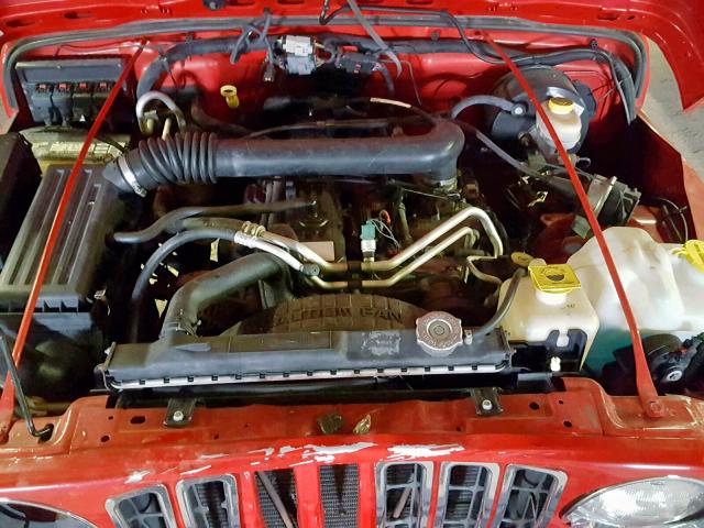 1J4FA49S56P746425 - 2006 JEEP WRANGLER / RED photo 7